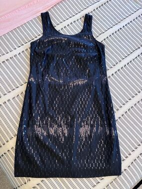 Navy Sequin Tank Dress size 6